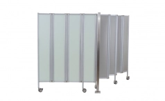 Biombo com Duas Faces Fixas Unidas por Coluna Central